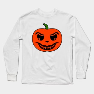 EVIL Happy Halloween Pumpkin Long Sleeve T-Shirt